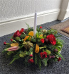 Christmas Flowers | A Christmas Carol - Festive Candle Arrangement