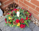 Christmas Flowers | A Christmas Carol - Festive Candle Arrangement