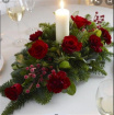 Christmas Flowers | Holiday Splendor - candle arrangement