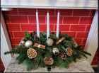 Christmas Flowers | Tis the Season - 3 Candle Arrangement