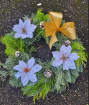 Christmas Wreaths | Poinsetta Grave Wreath