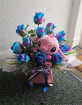 Bouquets | Stitch Teddy & Artificial Rose Bouquet