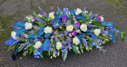 Bespoke Funeral Tributes | Funeral Casket Sprays | Funeral Flowers Selection | Scottish themed casket spray