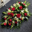 Funeral Flowers Selection | Funeral Single Ended Casket Sprays | Rose & Lily Single Ended Spray