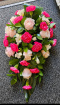 Funeral Flowers Selection | Funeral Single Ended Casket Sprays | Rose & Carnation Single Ended Spray