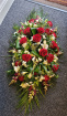 Funeral Casket Sprays | Funeral Flowers Selection | Red Rose Mixed Casket Spray