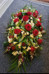 Funeral Casket Sprays | Funeral Flowers Selection | Red Rose Mixed Casket Spray