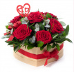 Hat Box Arrangements | Valentine's Day | Valentine Rose Hatbox