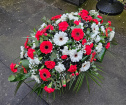 Football Tributes | Funeral Casket Sprays | Funeral Flowers Selection | SUFC Casket Spray