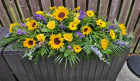 Casket Spray | Bright Sunflower Casket Spray