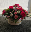 Sympathy Gift Flowers | Soft Petals of Comfort Sympathy Hat Box