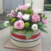 Sympathy Gift Flowers | Soft Petals of Comfort Sympathy Hat Box