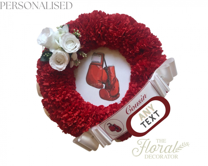 SPORTS WREATH | Any Sport Wreath Artificial Silk Funeral Flower Sports Team Memorial Tribute Grave