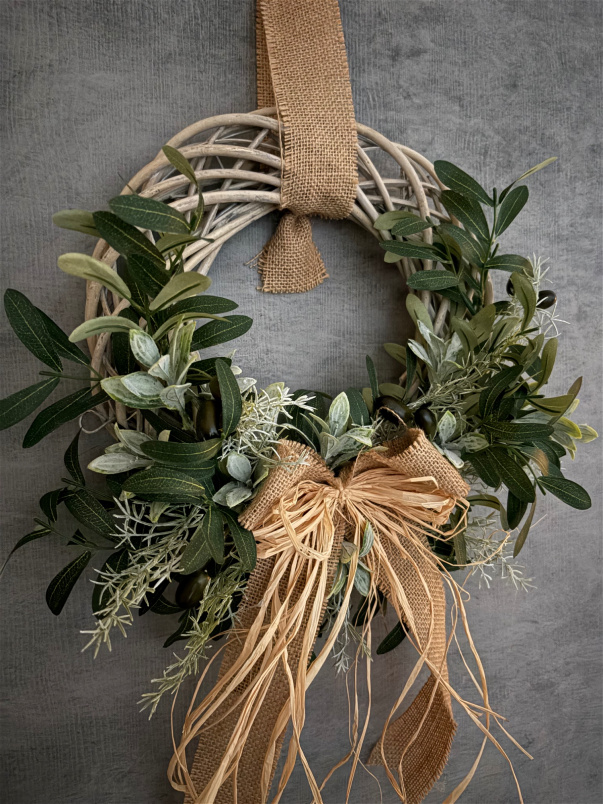 Door Wreaths | Olive and Rosemary Front Door Wreath