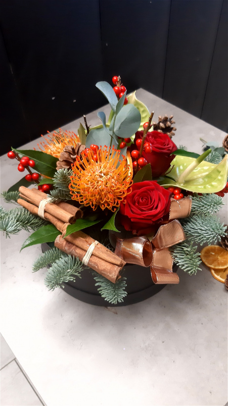 Christmas Flowers | Christmas Hatbox