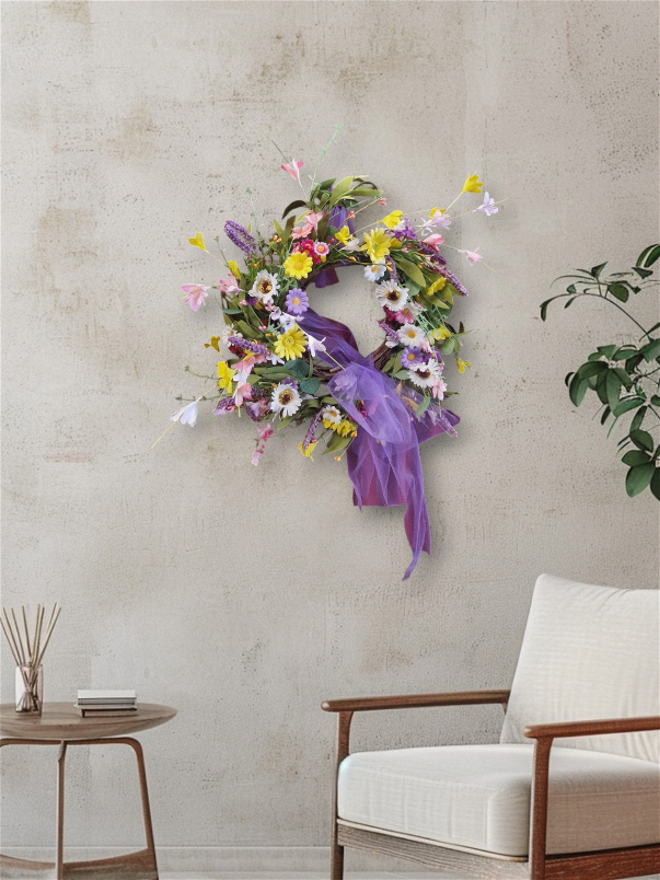 Mother's Day | The Bloom Boom Spring Wreath (faux)