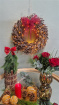 Christmas Decorations & Gifts | Glamour Twig Wreath with LED Bronze Lights