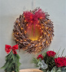 Christmas Decorations & Gifts | Glamour Twig Wreath with LED Bronze Lights