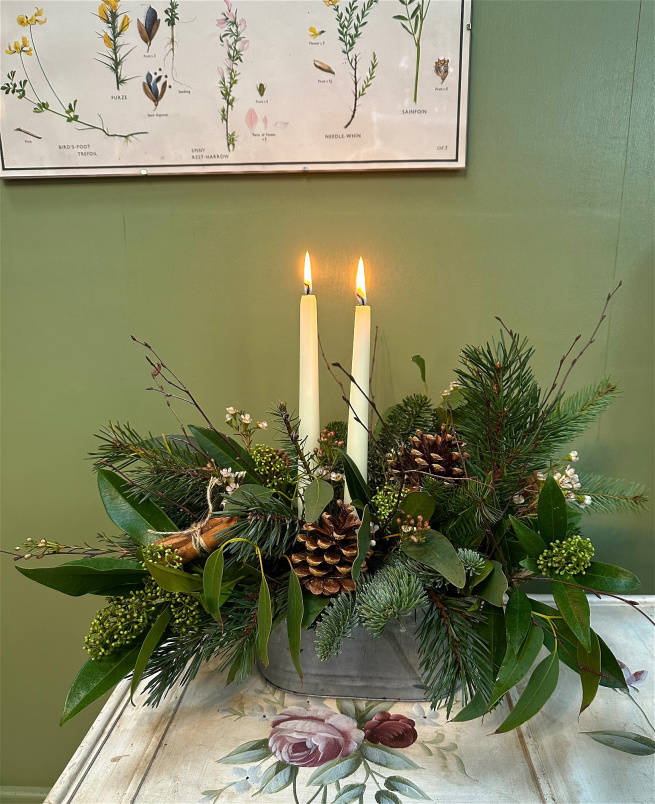 Christmas | Christmas Candle arrangement