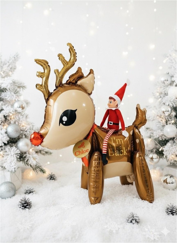 Balloons | Christmas | Elf's Reindeer Arrival Balloon