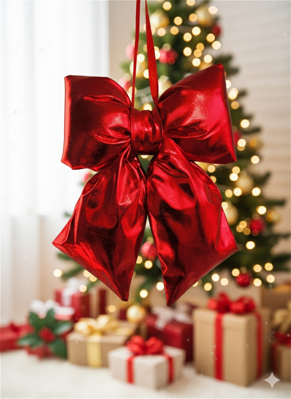 Christmas | Red Luxe Bow Ornament