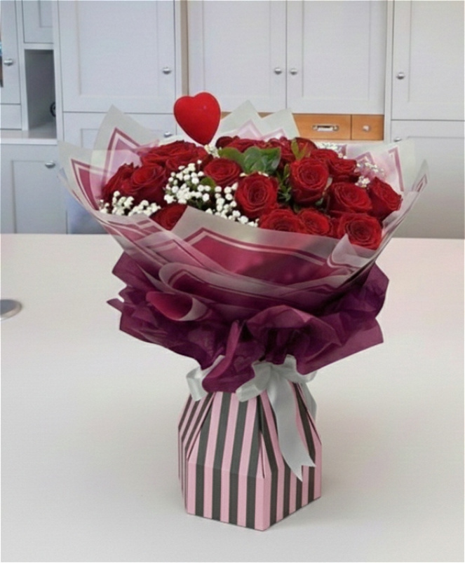 Valentine's Day | Two Dozen Red Rose Classic Bouquet