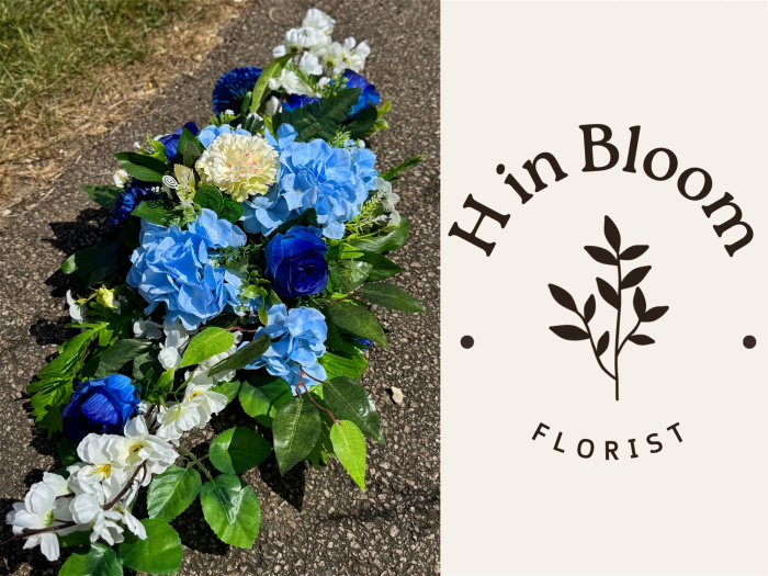 Funeral - TO HIRE | Coffin Spray - Blue