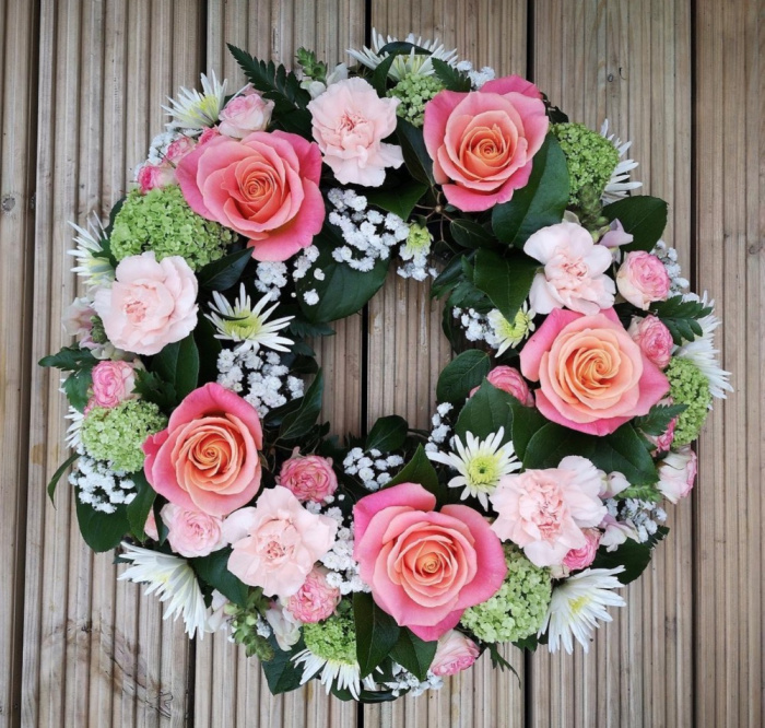 Funeral Wreaths  | In Memory with Roses
