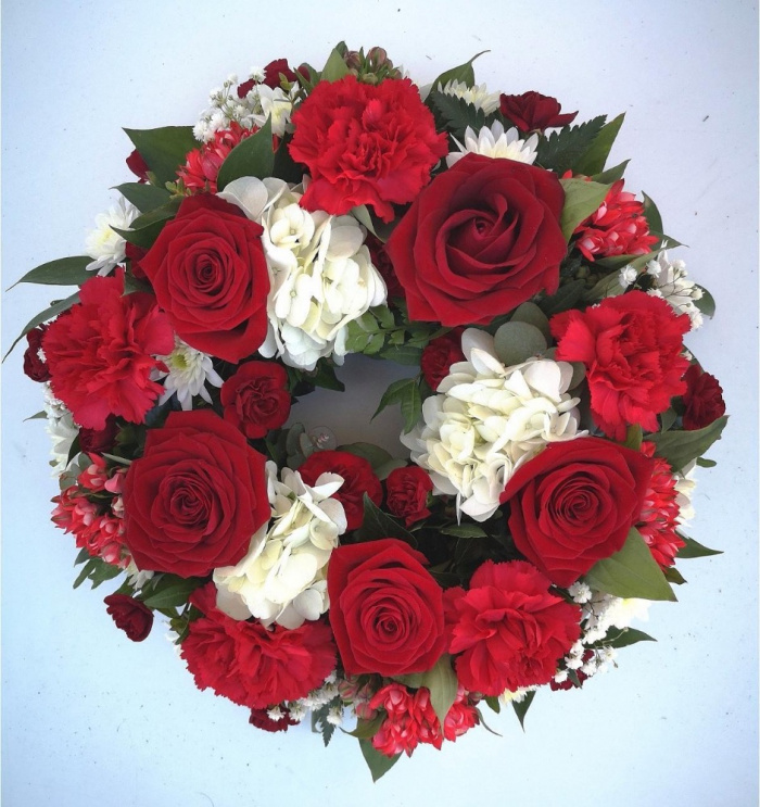 Funeral Wreaths  | Rose and Carnation Wreath