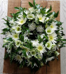 Funeral Wreaths  | Peaceful White