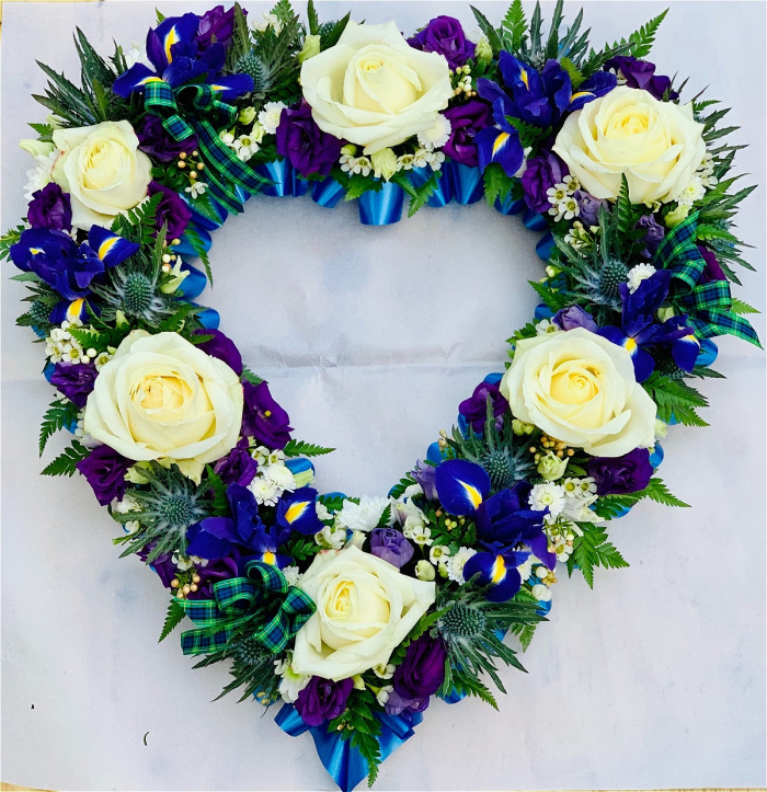 Funeral Wreaths  | Hearts | Scottish Heart