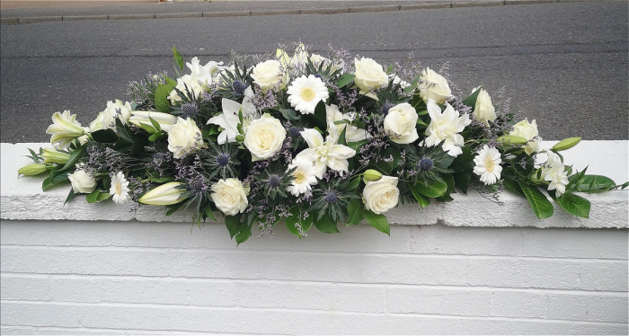 Casket Sprays | Scottish Themed Casket with Thistles