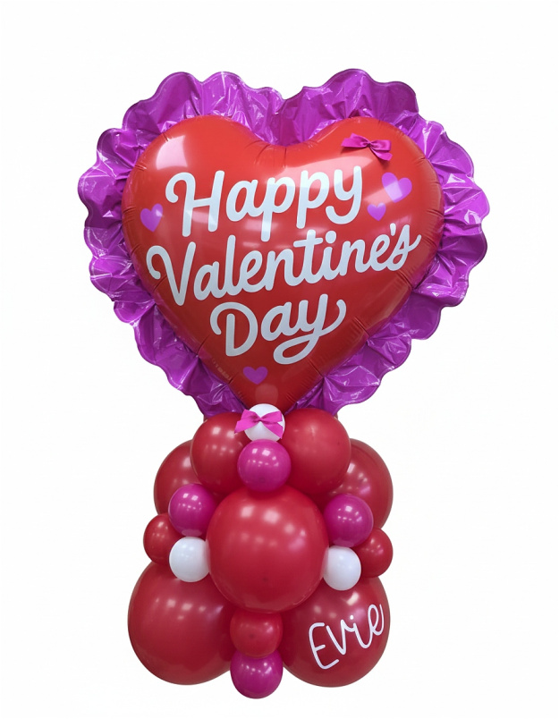 Valentine's Day | Heart Balloon Stack