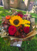 Autumnal Flowers | Bouquets | Sunflower and Red Rose Fall Favourite