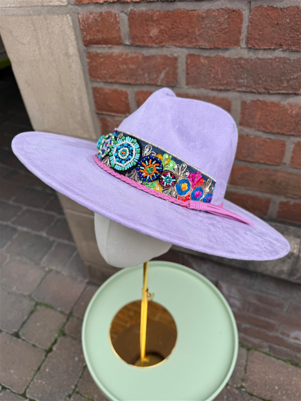 Headwear | Boho Fedora - Lilac