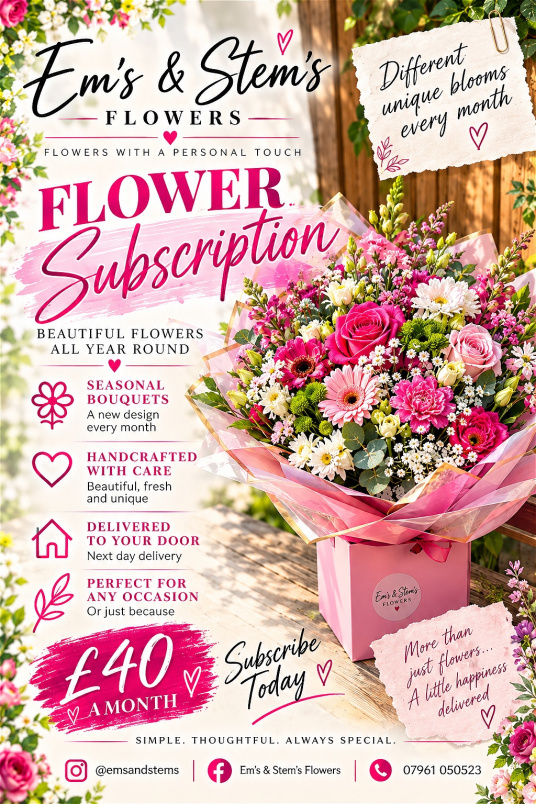 Subscription | Subscription Flowers | The Flower Club