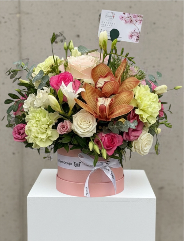 All Occasions | Flowers in Hatbox | Blooming Elegance