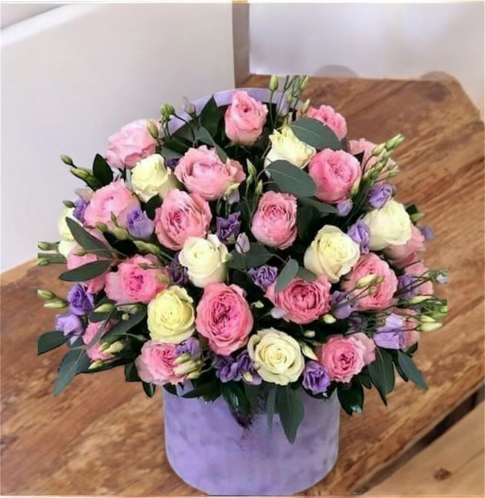 All Occasions | Flowers in Hatbox | Petals of Joy