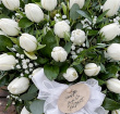 Funeral Flowers | The White Tulip Posy