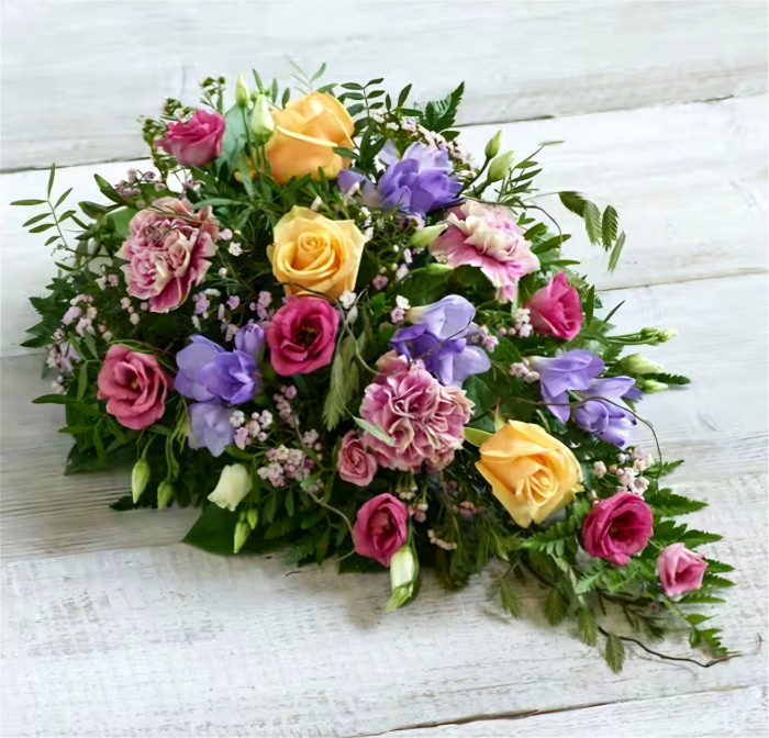 Funeral Flowers | Sympathy | Seasonal Teardrop Spray