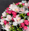 Bouquets | Business/Corporate | Exclusive Design Bouquet | Valentine's Flowers | Luxe Orchid & Pink Rose Hand-Tied