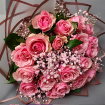 Bouquets | Valentine's Flowers | Blush Pink Rose & Gypsophila Bouquet