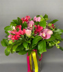 Bouquets | Valentine's Flowers | Orchid & Alstroemeria Hand-Tied Bouquet