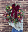 Christmas | Traditional Fresh Wreath - 14”
