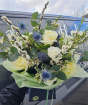 Bouquets, Bunches & Arrangements | Handtied Aqua Bouquet