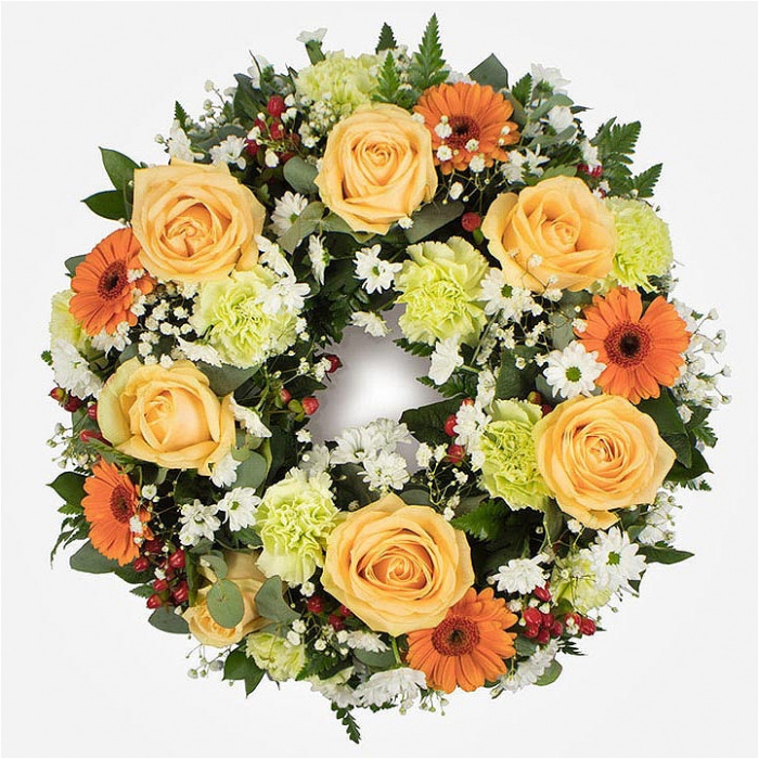 Tributes | Peach Wreath