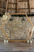 Wedding Hire | Rustic Hexagonal Wooden Wedding Arch