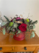 CHRISTMAS | Merry Berry Christmas Flower Hatbox