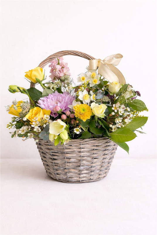 Mothering Sunday | Sunshine - Flower Basket Arrangement
