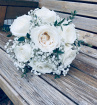 Ready To Wear Wedding Flowers | White Rose & Baby’s Breath wedding bouquet